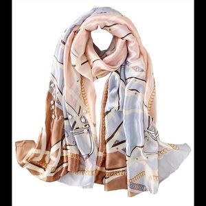 QYX 100% Large Fashion Silk Scarf
